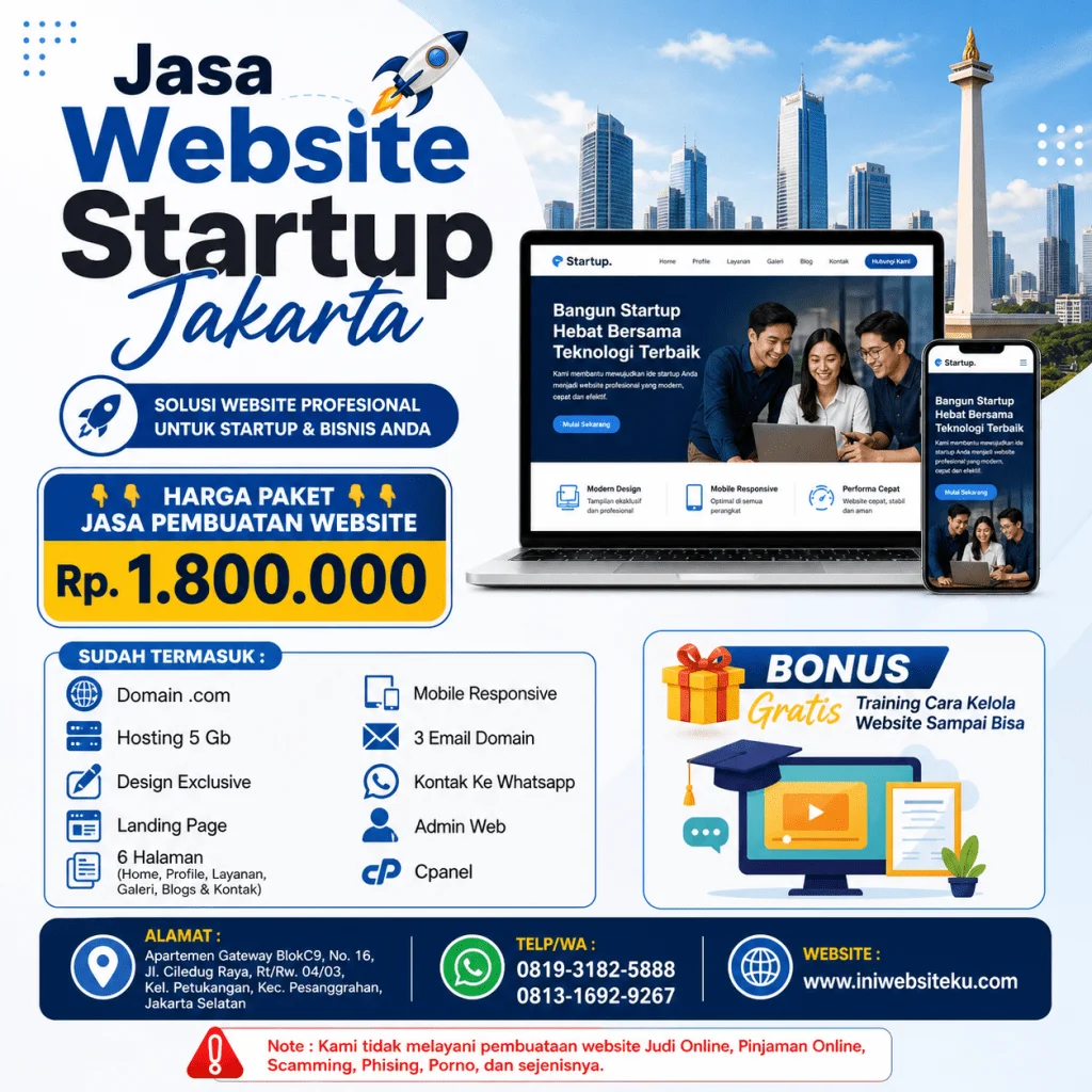 Jasa Website Startup Jakarta